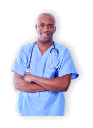 nurse smiling